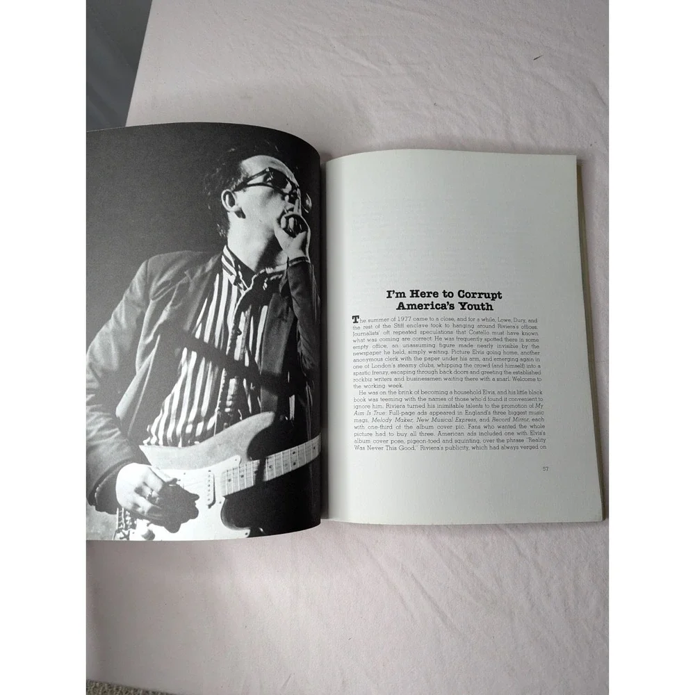 Elvis Costello false biography based on rumor innuendo‎ lies paperback book 1981